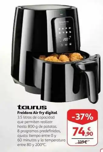Alcampo Taurus Freidora Air Fry Digital oferta