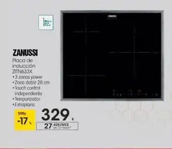 Eroski Zanussi Placa De Inducción Zitn633x oferta