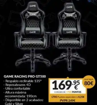 Game Game Racing Pro Gt500 oferta