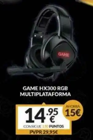 Game Game Hx300 Rgb Multiplataforma oferta