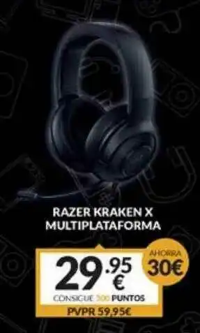 Game Razer Kraken X Multiplataforma oferta