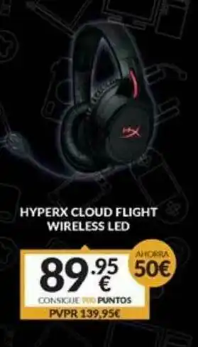 Game Hyperx Cloud Flight Wireless Led oferta