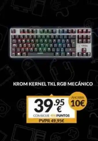 Game Krom Kernel Tkl Rgb Mecánico oferta