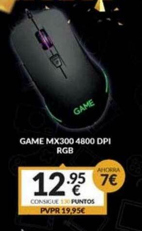 Game Game Mx300 4800 Dpi Rgb oferta