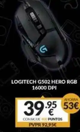 Game Logitech G502 Hero Rgb 16000 Dpi oferta