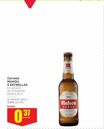 Makro Cerveza Mahou 5 Estrellas oferta