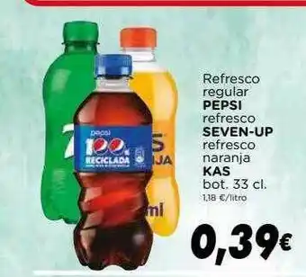 Supermercados Piedra Refresco Regular Pepsi Refresco Seven-up Refresco Naranja Kas oferta