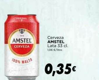 Supermercados Piedra Cerveza Amstel oferta
