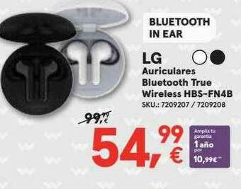 Worten Lg Auriculares Bluetooth True Wireless Hbs-fn4b oferta
