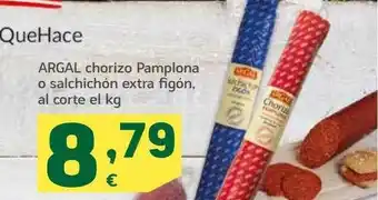 HiperDino Argal Chorizo Pamplona O Salchichon Extra Figón oferta