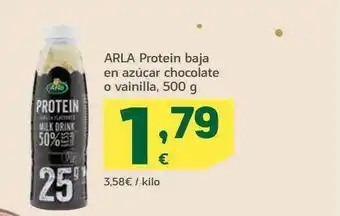 HiperDino Arla Protein Baja En Azucar Chocolate O Vainilla oferta