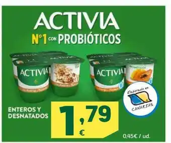HiperDino Activia Enteros Y Desnatados oferta