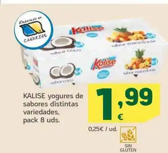 HiperDino Kalise Yogures De Sabores Distintas Variedades oferta