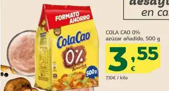 HiperDino Cola Cao 0% Azuzar Añadido oferta