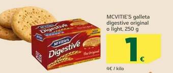 HiperDino Mcvitie's Galleta Digestive Original O Light oferta