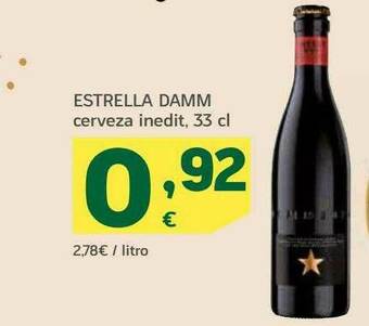 HiperDino Estrella Damm Cerveza Inedit oferta