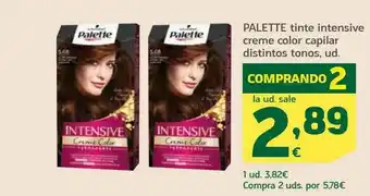 HiperDino Palette Tinte Intensive Creme Color Capilar Distintos Tonos oferta