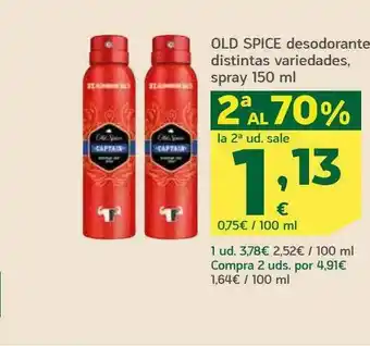 HiperDino 2a Al 70% Old Spice Desodorante Distintas Variedades oferta