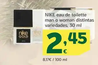 HiperDino Nike Eau De Toilette Man O Woman Distintas Variedades oferta