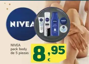 HiperDino Nivea Pack Body De 5 Piezas oferta