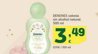 HiperDino Denenes Colonia Sin Alcohol Natural oferta