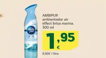 HiperDino Ambipur Ambientador Air Effect Brisa Marina oferta