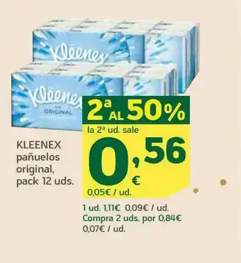 HiperDino 2a Al 50% Kleenex Pañuelos Original oferta