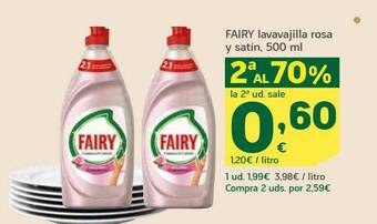 HiperDino 2a Al 70% Fairy Lavavajilla Rosa Y Satin oferta