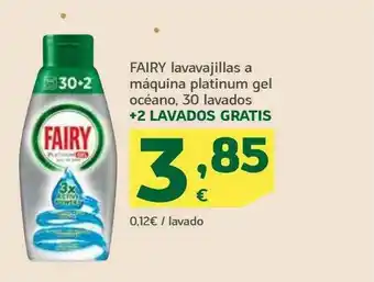 HiperDino Fairy Lavavajillas A Maquina Platinum Gel Océano oferta
