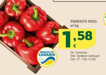 HiperDino Pimiento Rojo oferta