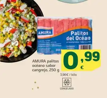 HiperDino Amura Palitos Océano Sabor Cangrejo oferta