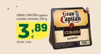 HiperDino Gran Capitán Queso Curado Cortado oferta