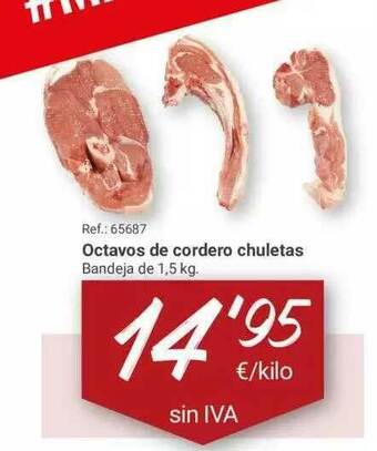 Makro Octavos De Cordero Chuletas oferta