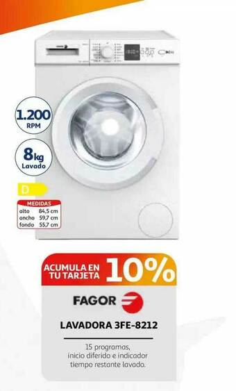 Alcampo Fagor Lavadora 3fe-8212 oferta