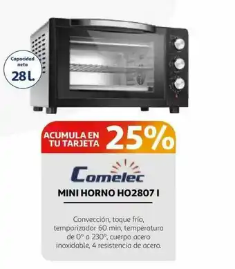 Alcampo Comelec Mini Horno Ho2807 I oferta