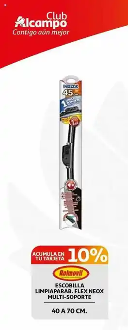 Alcampo Escobilla Limpiaparab. Flex Neox Multi-soporte oferta