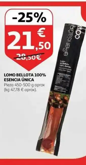 Alcampo Lomo Bellota 100% Esencia Unica oferta