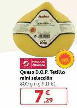Alcampo Queso D.o.p. Tetilla Mini Selección oferta