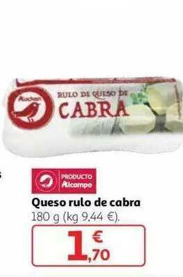Alcampo Queso Rulo De Cabra oferta