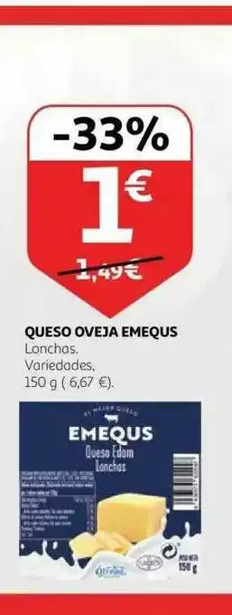 Alcampo Queso Oveja Emequs oferta
