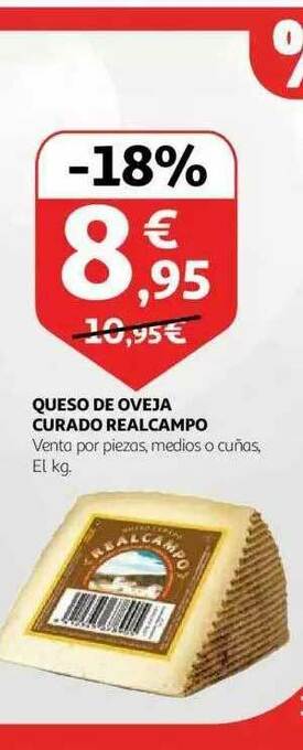 Alcampo Queso De Oveja Curado Realcampo oferta