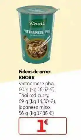 Alcampo Fideos De Arroz Knorr oferta