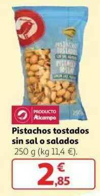 Alcampo Pistachos Tostados Sin Sal O Salados oferta