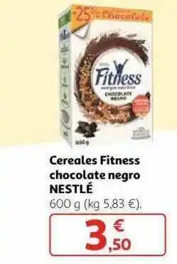 Alcampo Cereales Fitness Chocolate Negro Nestlé oferta