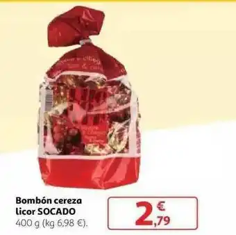 Alcampo Bombón Cereza Licor Socado oferta