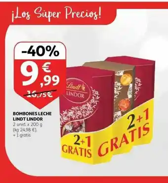 Alcampo Bombones Leche Lindt Lindor oferta