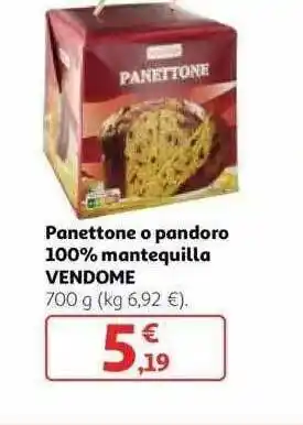Alcampo Panettone O Pandoro 100% Mantequilla Vendome oferta