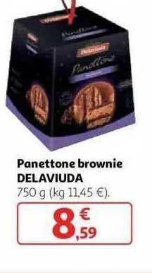 Alcampo Panettone Brownie Delaviuda oferta