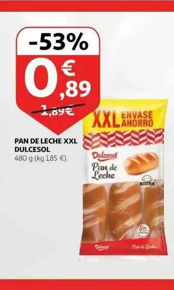 Alcampo Pan De Leche Xxl Dulcesol oferta