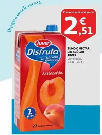 Alcampo Zumo O Néctar Sin Azucar Juver oferta